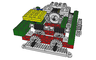 LEGO servo motor (top)